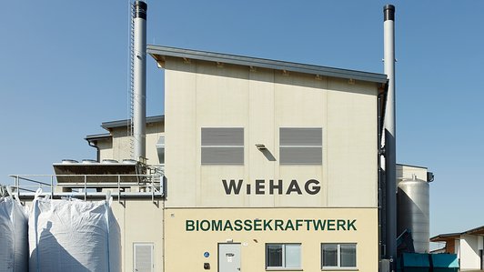 WIEHAG Biomassekraftwerk - Detailansicht Gebäude