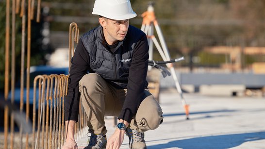 WIEHAG Bauleiter auf Baustelle