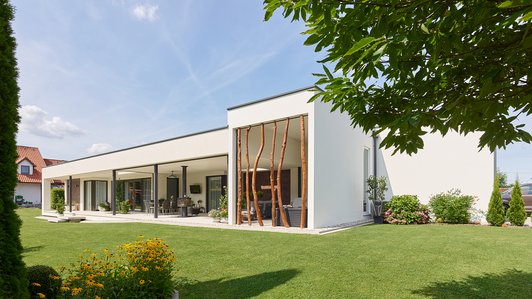 Hebenstreit Wohnhaus - Ansicht aus dem Garten