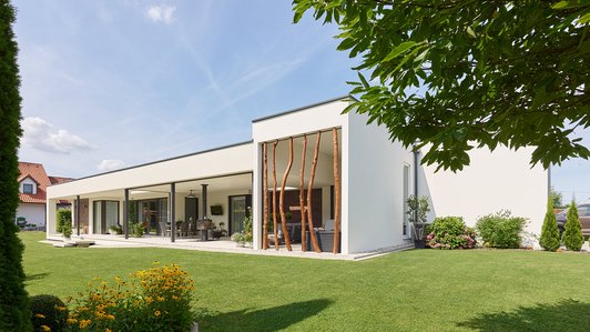 Hebenstreit Wohnhaus - Ansicht aus dem Garten