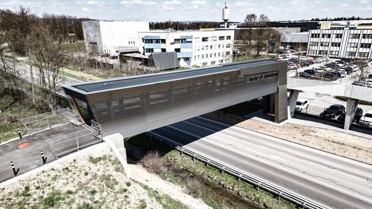 AMAG Austria Brücke - Ansicht von oben