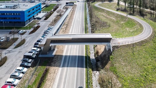 AMAG Austria Brücke - Ansicht Vogelperspektive